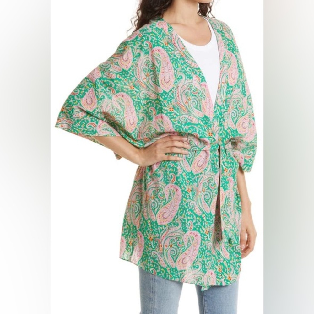 Ba&sh Olsen Paisley Belted Jacket Kimono size Small